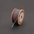 Rainbow braided cotton cord spool for DIY handmade jewelry and beaded phone charms - Salute