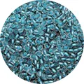 DIY glass seed beads with transparent shell and fluorescent blue core for jewelry - Sky Blue