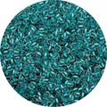 2-4mm teal glass seed beads for DIY jewelry making with transparent finish - Emerald Green