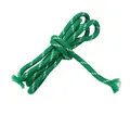 Green and white braided polyester rope for DIY handmade bracelet and jewelry making - Green