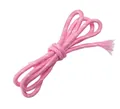 Pink braided polyester rope with reflective white dots for DIY jewelry making - Pink