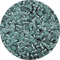 2-4mm clear glass beads with light green dyed core for DIY bracelet making and jewelry design - Light Green
