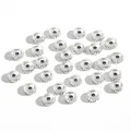 Vintage versilberte Zwischenperlen für DIY-Schmuckherstellung und Halsketten - Schräg Gerillter Ring Stil (#7575) / 30 Stück/Packung (8mm Durchmesser) / Antiksilber