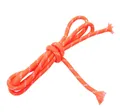 Orange and white polyester braided cord for DIY handmade bracelets and jewelry making - Orange