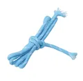 Sky blue braided polyester cord with white polka dots for DIY jewelry making - Sky Blue