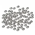 Antik versilberte Spacer-Perlen aus Legierung für DIY-Schmuckherstellung mit Textur - Körnig Strukturierter Ring Stil (#115) / 200 Stück/Packung (4mm Durchmesser) / Antiksilber