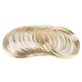 Lot de plusieurs anneaux fins en métal doré pour la création de bijoux DIY et artisanat - Petite Boucle de Bracelet Or KC Électroplaqué