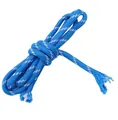 Blue braided polyester rope with white dots, 1-5mm cord for DIY bracelet making projects - Azure Blue