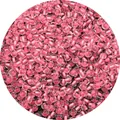 Transparent pink glass seed beads with dyed core for DIY jewelry making and crafts - Deep Pink