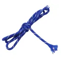 Blue and white striped polyester braided cord for DIY handmade bracelet making - Deep Royal Blue
