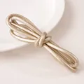 DIY 6mm metallic gold faux leather cord for jewelry making with knotted finish - 6mm (1m/Pack) / Gold