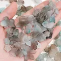 Matte acrylic jelly bow and floral beads in smoky grey and blue for DIY jewelry - 20g per Pack / Blue Black Series
