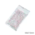 Ολογραφική τσάντα 10x17,5mm με πολύχρωμες χάντρες macaron για χειροτεχνίες DIY - 20 Τεμάχια/Συσκευασία (10x17.5cm) / Ολογραφικό λέιζερ