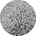 Transparent glass seed beads with silver inner core for DIY jewelry and bracelets - Silk White