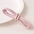 Light pink 6mm braided leather cord for DIY jewelry with soft texture and fine stitching - 6mm (1m/Pack) / Pink