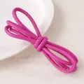 DIY rose red braided 6mm leather cord necklace with decorative knot and fine stitching - 6mm (1m/Pack) / Rose Red