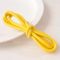 Bright yellow 6mm leather cord for DIY necklace and handmade jewelry accessory - 6mm (1m/Pack) / Yellow