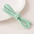 Light mint green 6mm leather cord with stitching for DIY jewelry making and crafts - 6mm (1m/Pack) / Cyan