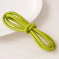 Bright green multi-strand 6mm leather cord necklace with knot and precise edge stitching - 6mm (1m/Pack) / Green
