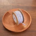 Lavender cotton waxed cord with gold sparkles on a spool for DIY jewelry making - Warm Coffee