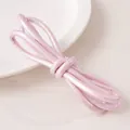 6mm pearl pink woven faux leather cord for DIY jewelry making and necklace pendants - 6mm (1m/Pack) / Light Pink Series
