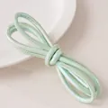 DIY 6mm mint green pearl finish leather cord for necklaces with detailed stitching - 6mm (1m/Pack) / Green System