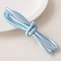 Light blue 6mm synthetic leather cord for DIY jewelry making with metallic finish - 6mm (1m/Pack) / Blue Series