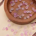 6x3mm acrylic purple gradient flower beads with gold powder for DIY jewelry making - Approx 6x3mm, Hole 1mm, 10g/Pack (Approx 110 Pcs) / Lavender Purple