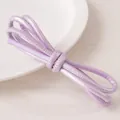 6mm lavender purple braided faux leather necklace cord with shiny metallic finish - 6mm (1m/Pack) / Purple Series