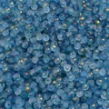 Deep blue frosted glass 4mm round beads with gold foil accents for DIY jewelry making - 10g/Pack (Approx. 100 pcs) / Dark Blue