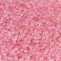 Pink frosted glass beads with gold foil for DIY jewelry making 4mm round spacers - 4mm (Hole Approx 1mm) 10g/Pack (Approx 100 Pieces) / Rose Pink