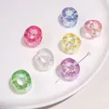 Mix van kleurrijke doorschijnende acryl kralen met groot gat voor DIY sieraden maken - Letter O / 5 Stuks/Verpakking (Gat ca. 6mm)