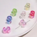 Kleurrijke AB-acryl letter S kralen voor gepersonaliseerde DIY sieraden en armbanden maken - Letter S / 5 Stuks/Verpakking (Gat ca. 6mm)