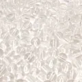 Bulk high-transparency 8-10mm clear glass round spacer beads for DIY jewelry making - 8mm (1.5mm Hole, 30 Pieces/Pack) / Clear