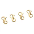 Fermoir homard double en or 14K avec design en S infini pour la création de bijoux - 8x13mm Rempli d'Or 14K