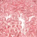 Pink translucent 8-10mm glass round beads with holes for DIY jewelry making - 8mm (1.5mm Hole, 30 Pieces/Pack) / Deep Pink