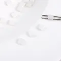 Cuentas cuadradas de piedra natural blanca con dos agujeros para joyería DIY y artesanía - Jade Blanco