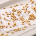 Perles cylindriques en bois naturel pour la création de bijoux DIY et artisanat - Perle en forme de tube / 20 Pièces/Paquet (Env. 7×3mm) / Fauve
