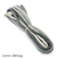 3.5mm gradient grey cotton braided cord for DIY jewelry making and bag accessories - 3.5mm x 3m / Gradient Blue
