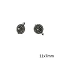 Vintage-Silberlegierung Mond Stern Anhänger Perlen 11x7mm für DIY Schmuckherstellung - Scheibenperlen-Anhänger