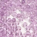 8-10mm transparent light purple glass round beads for DIY handmade bracelet making - 8mm (1.5mm Hole, 30 Pieces/Pack) / Light Purple