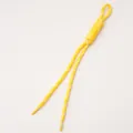 Cordón trenzado de poliéster amarillo con nudo romano y puntas de plástico para bricolaje - Cuerda Trenzada Nudo Romano / Amarillo