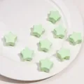 Light green star-shaped acrylic beads for DIY jewelry and phone chain accessories - Pentagram / 1 Piece/Pack (22x14mm, Hole Approx 6.5mm) / Grass Green
