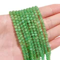 Perle tonde in pietra occhio di gatto verde chiaro per bracciali e gioielli DIY - 4mm Verde (1 Filo/Confezione, circa 95 pezzi)