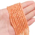 Perle rotonde in pietra occhio di gatto arancione per bracciali e collane fatti a mano - 4mm Arancione (1 Filo/Confezione, circa 95 pezzi)