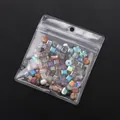 Bunte Mischung aus Kristallglasperlen für DIY-Schmuck in einer PVC-Tasche - Mittlerer Stil