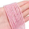 Perle rotonde rosa occhio di gatto con effetto cangiante per braccialetti fai da te - 4mm Rosa (1 Filo/Confezione, circa 95 pezzi)
