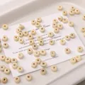 Perles d'espacement cylindriques en bois naturel avec trous pour bracelets et colliers DIY - Perles de roue / 20 Pièces/Paquet (Env. 3×6mm) / Poche zippée