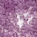 Purple translucent glass round beads 8-10mm for DIY jewelry making and crafts - 8mm (1.5mm Hole, 30 Pieces/Pack) / Purple