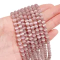 Perle tonde rosa occhio di gatto per gioielli fai da te con lucentezza setosa ed effetto gatto - 6mm Grigio (1 Filo/Confezione, circa 65 pezzi)